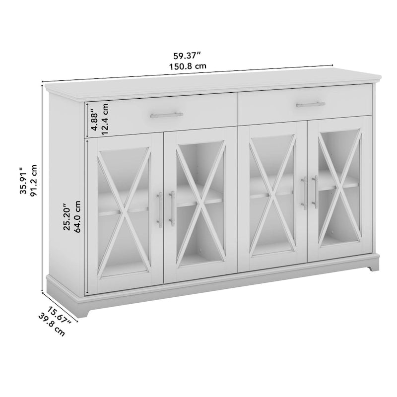 Lennox 60W Sideboard Buffet Cabinet with Drawers
