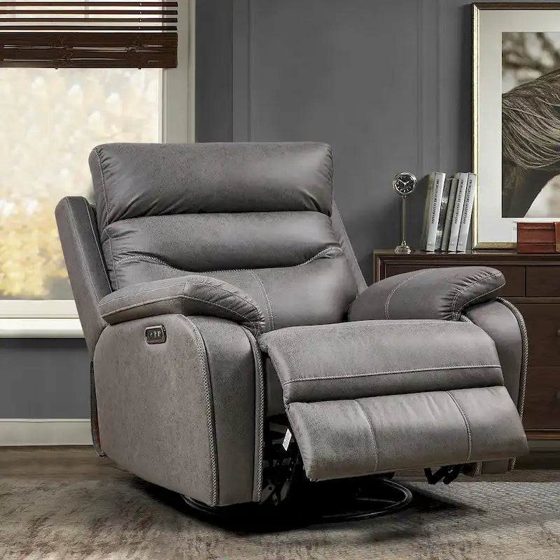 Motor Rocking and 240 Degree Swivel Recliner Chair