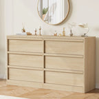 6 Drawer Dresser for Bedroom, Modern Dresser Organizer Storage Chest