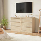 6 Drawer Dresser for Bedroom, Modern Dresser Organizer Storage Chest