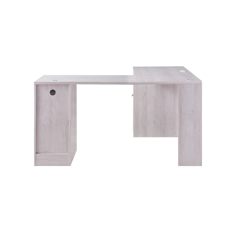 Barlon Transitional 59-inch L-shaped Computer Desk with USBs