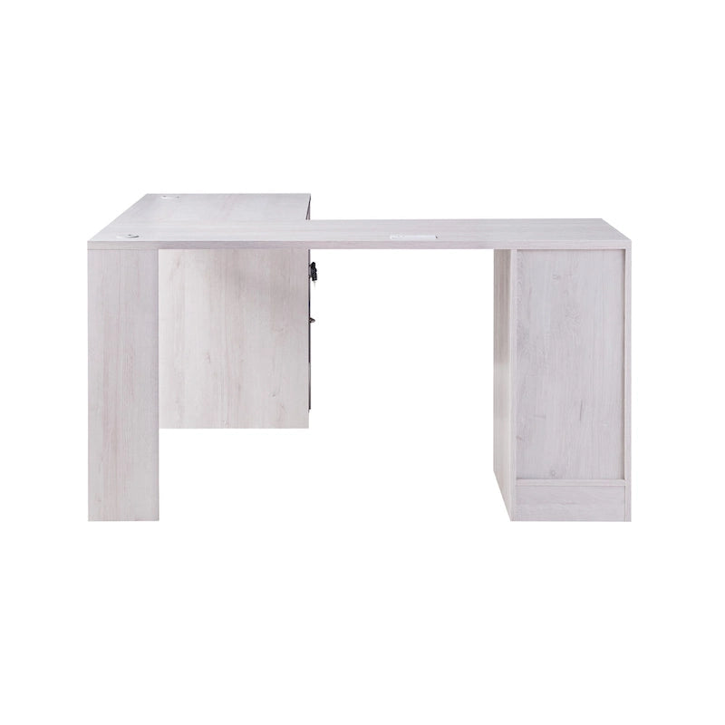 Barlon Transitional 59-inch L-shaped Computer Desk with USBs