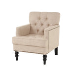 Malone Tufted Back Fabric Club Chair - 28.00 L x 29.50 W x 33.50 H