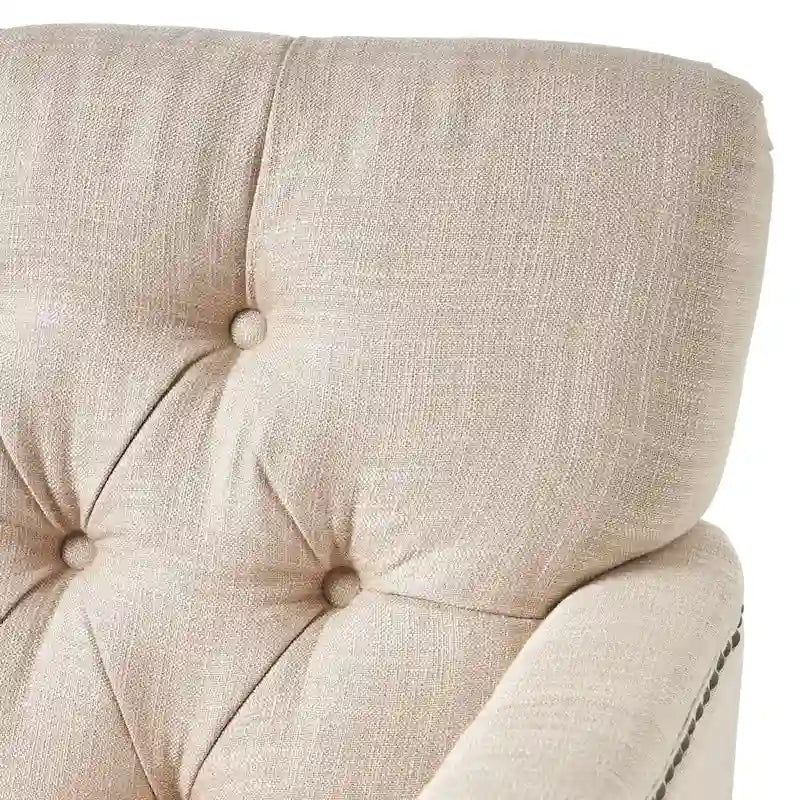 Malone Tufted Back Fabric Club Chair - 28.00 L x 29.50 W x 33.50 H