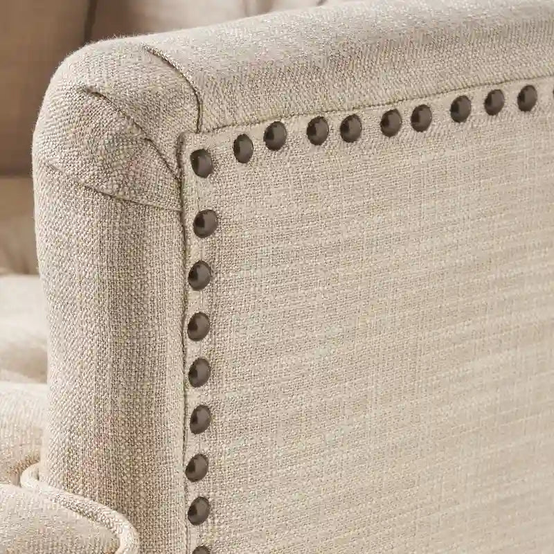 Malone Tufted Back Fabric Club Chair - 28.00 L x 29.50 W x 33.50 H