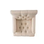 Malone Tufted Back Fabric Club Chair - 28.00 L x 29.50 W x 33.50 H