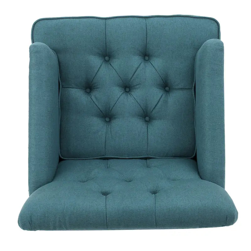Malone Tufted Back Fabric Club Chair - 28.00 L x 29.50 W x 33.50 H