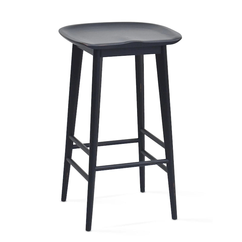 Backless Solid Acacia Counter Stool - Counter Stool