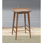 Backless Solid Acacia Counter Stool - Counter Stool