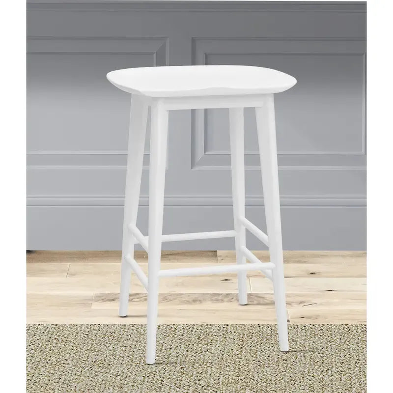 Backless Solid Acacia Counter Stool - Counter Stool