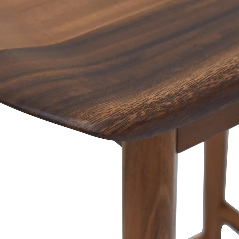 Backless Solid Acacia Counter Stool - Counter Stool