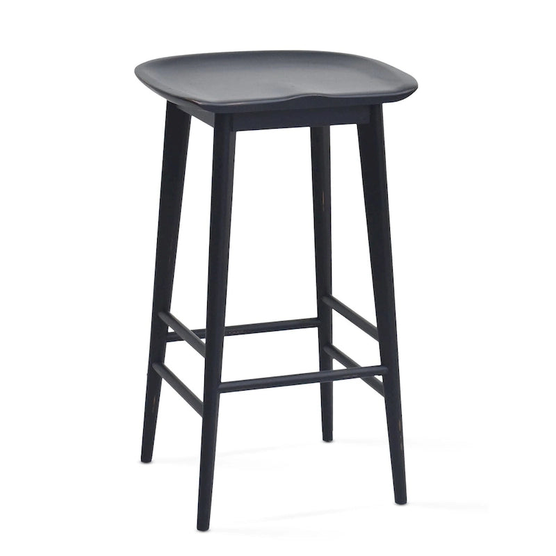 Backless Solid Acacia Counter Stool - Counter Stool
