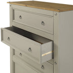 Wood Dresser 4 Drawers Chest
