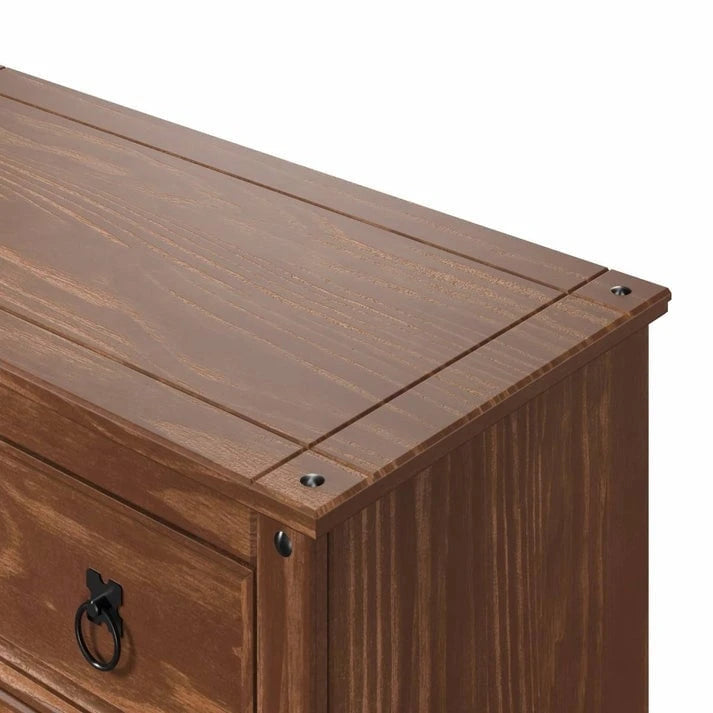 Wood Dresser 4 Drawers Chest