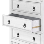 Wood Dresser 4 Drawers Chest