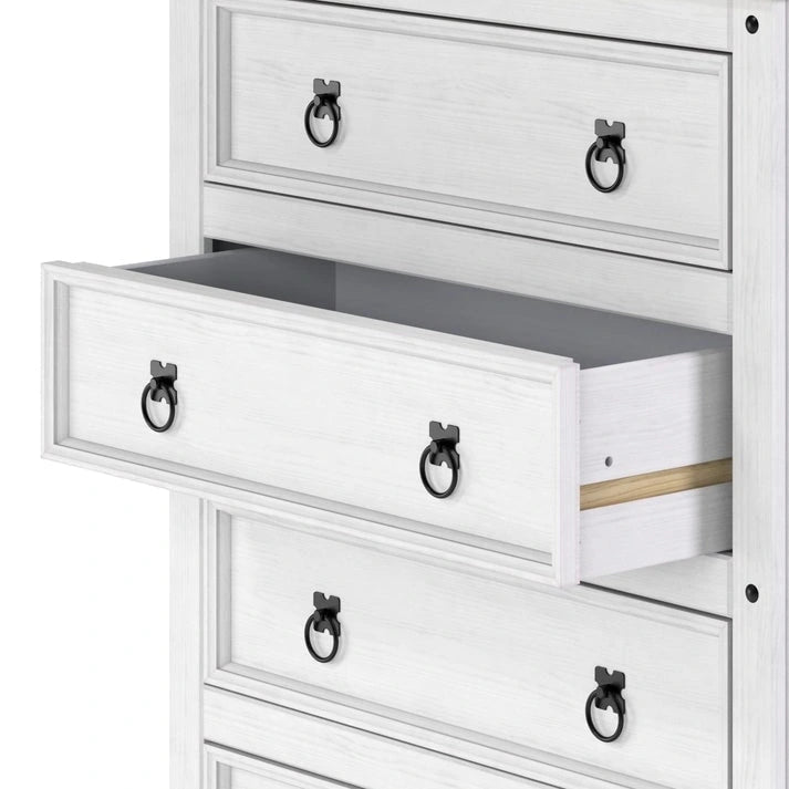 Wood Dresser 4 Drawers Chest