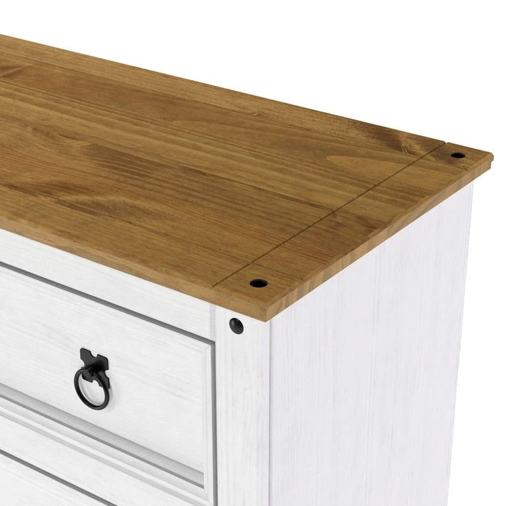 Wood Dresser 4 Drawers Chest