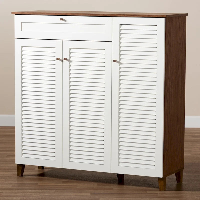 Agnew Modern and Contemporary 11-shelf Shoe Cabinet