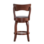 24-Inch Brown Counter Height Swivel Stool