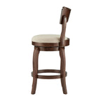 24-Inch Brown Counter Height Swivel Stool