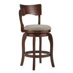 24-Inch Brown Counter Height Swivel Stool