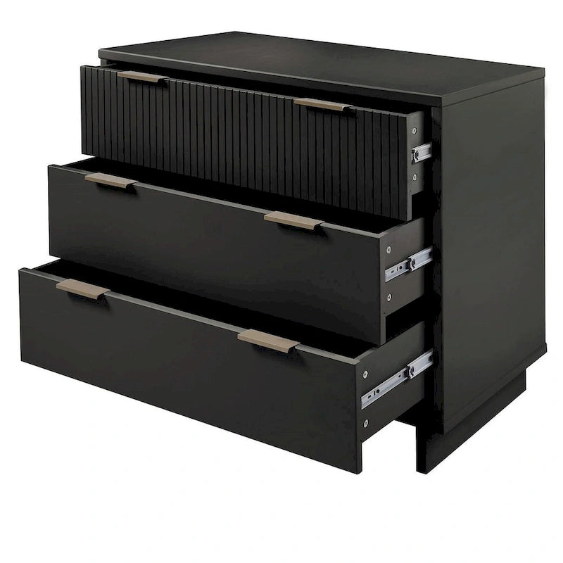 38.18 Modern Standard 3 Drawer Dresser