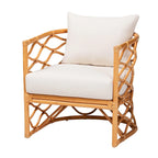 Bohemian Light Honey Rattan Arm Chair