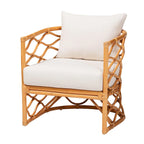 Bohemian Light Honey Rattan Arm Chair