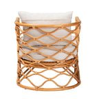 Bohemian Light Honey Rattan Arm Chair