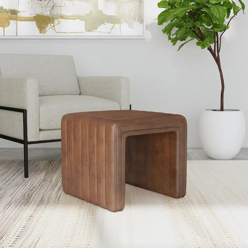 Modern Channel Ottoman