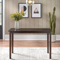 Espresso brown/black/white/rectangular dining table