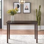 Espresso brown/black/white/rectangular dining table