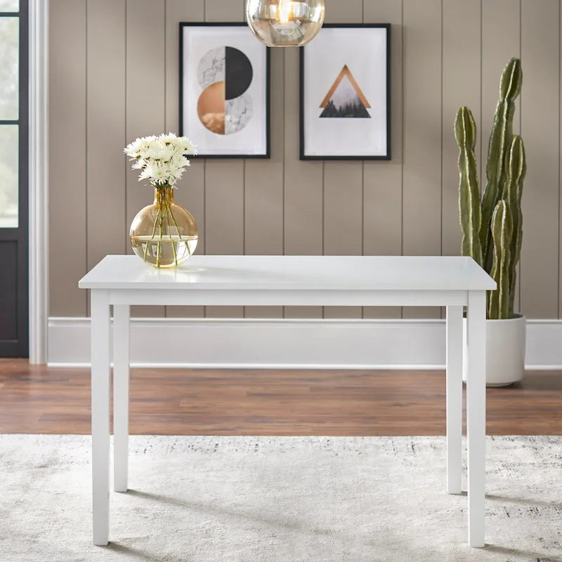 Espresso brown/black/white/rectangular dining table