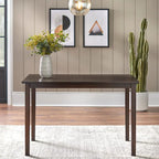 Espresso brown/black/white/rectangular dining table