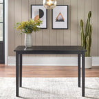 Espresso brown/black/white/rectangular dining table