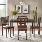Espresso brown/black/white/rectangular dining table