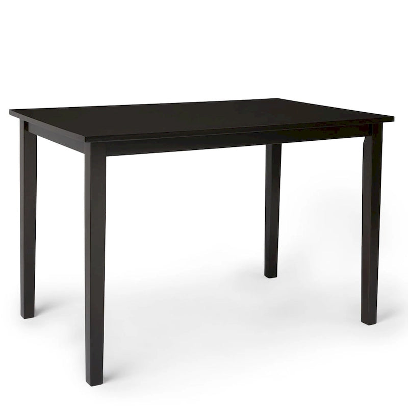 Espresso brown/black/white/rectangular dining table
