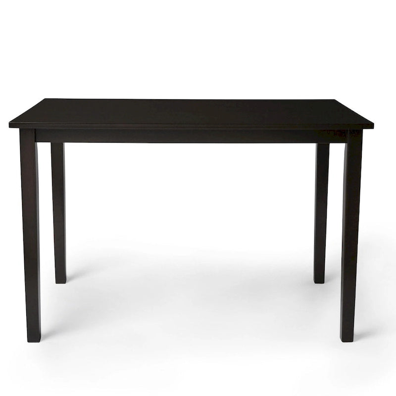 Espresso brown/black/white/rectangular dining table