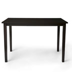 Espresso brown/black/white/rectangular dining table