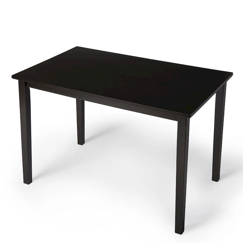 Espresso brown/black/white/rectangular dining table
