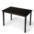 Espresso brown/black/white/rectangular dining table