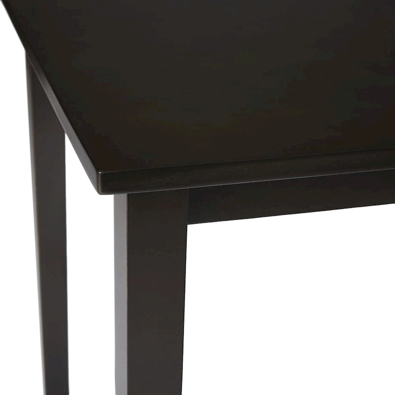 Espresso brown/black/white/rectangular dining table