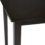 Espresso brown/black/white/rectangular dining table