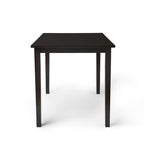 Espresso brown/black/white/rectangular dining table
