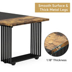 Modern Dining Table for 6-8 People, 70.8 Inches White Kitchen Table