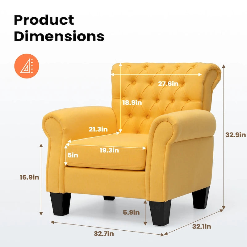 Modern Accent Chair Club Armchair for Living Room