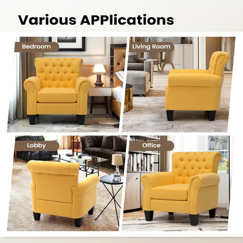 Modern Accent Chair Club Armchair for Living Room