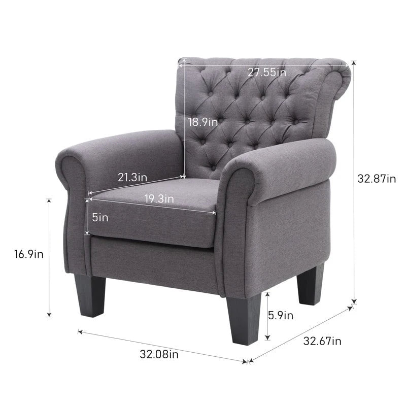 Modern Accent Chair Club Armchair for Living Room