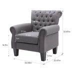 Modern Accent Chair Club Armchair for Living Room