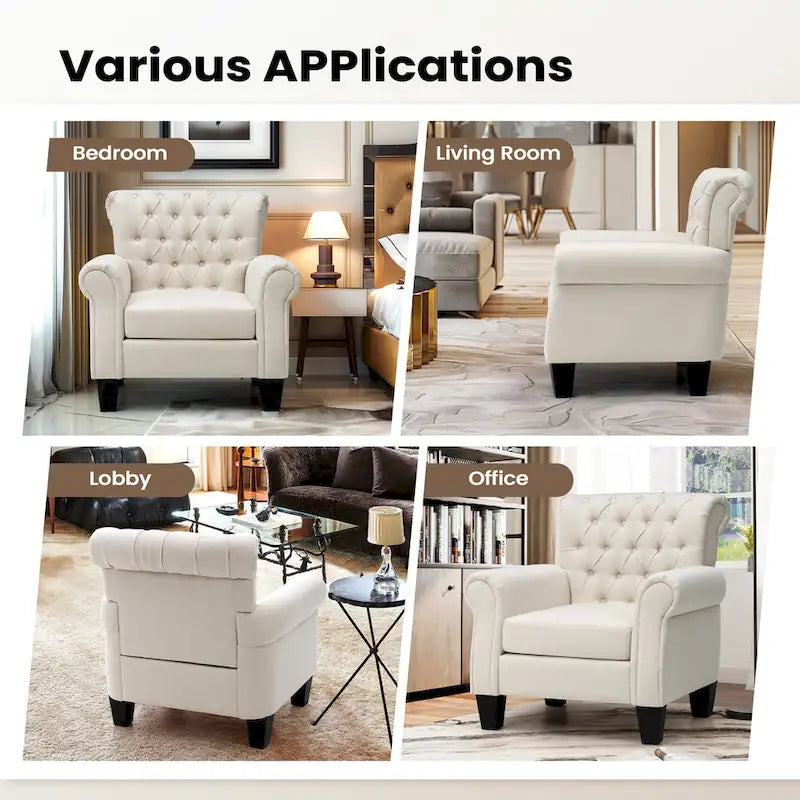 Modern Accent Chair Club Armchair for Living Room